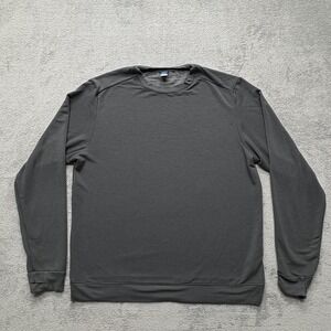 Old Navy Sweater Mens Large Gray Live-In French Terry Pullover Crewneck